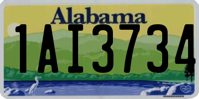 AL license plate 1AI3734