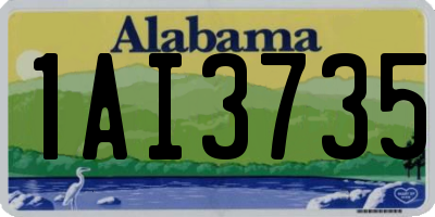 AL license plate 1AI3735