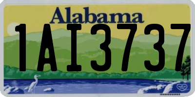 AL license plate 1AI3737
