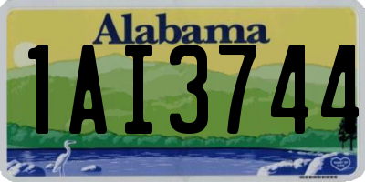 AL license plate 1AI3744