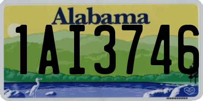 AL license plate 1AI3746