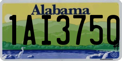 AL license plate 1AI3750