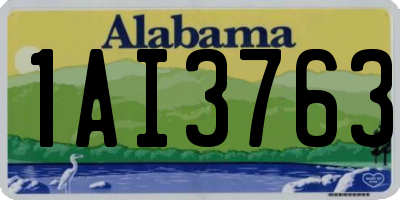 AL license plate 1AI3763