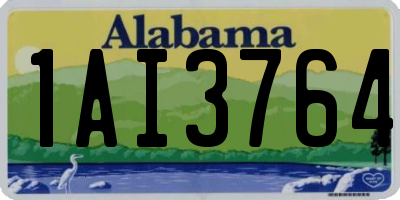 AL license plate 1AI3764