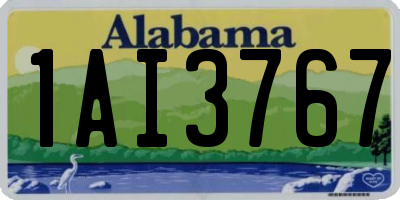 AL license plate 1AI3767