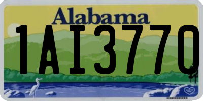 AL license plate 1AI3770