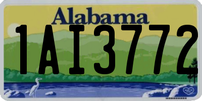 AL license plate 1AI3772