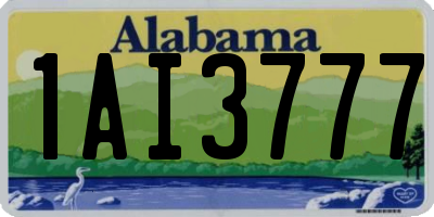 AL license plate 1AI3777