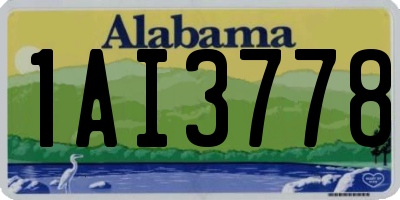 AL license plate 1AI3778