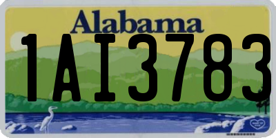 AL license plate 1AI3783