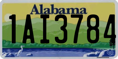 AL license plate 1AI3784
