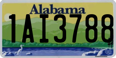 AL license plate 1AI3788