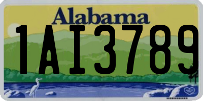AL license plate 1AI3789