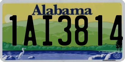 AL license plate 1AI3814