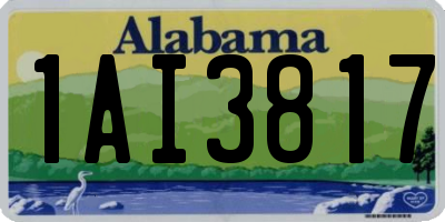 AL license plate 1AI3817