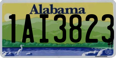 AL license plate 1AI3823