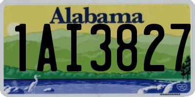 AL license plate 1AI3827