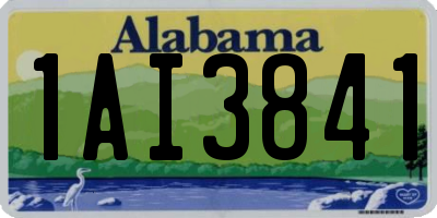 AL license plate 1AI3841