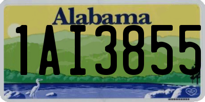 AL license plate 1AI3855