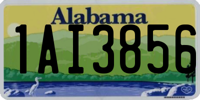 AL license plate 1AI3856