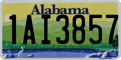AL license plate 1AI3857