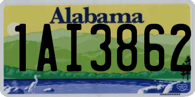 AL license plate 1AI3862