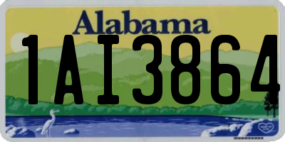 AL license plate 1AI3864