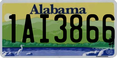 AL license plate 1AI3866