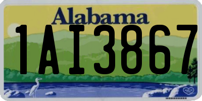AL license plate 1AI3867