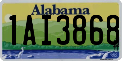 AL license plate 1AI3868