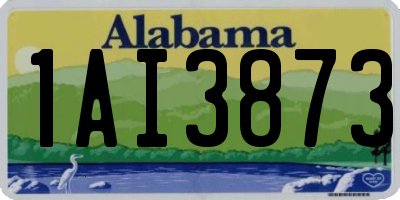 AL license plate 1AI3873