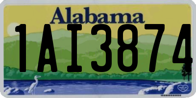 AL license plate 1AI3874