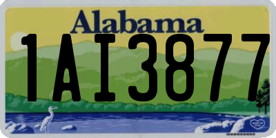 AL license plate 1AI3877