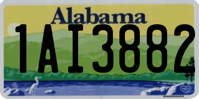 AL license plate 1AI3882