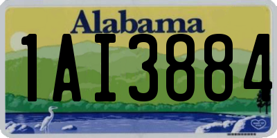 AL license plate 1AI3884