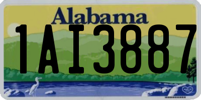 AL license plate 1AI3887