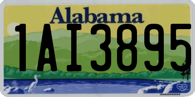 AL license plate 1AI3895