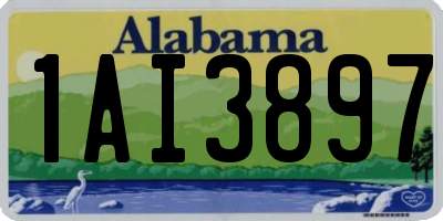 AL license plate 1AI3897