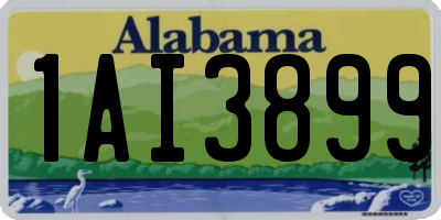 AL license plate 1AI3899