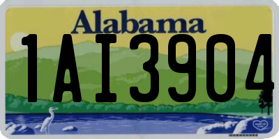 AL license plate 1AI3904
