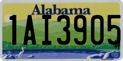 AL license plate 1AI3905