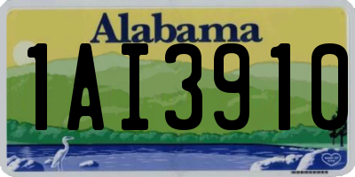 AL license plate 1AI3910