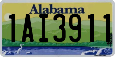 AL license plate 1AI3911