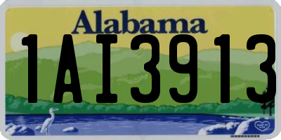 AL license plate 1AI3913