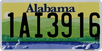 AL license plate 1AI3916