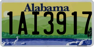 AL license plate 1AI3917