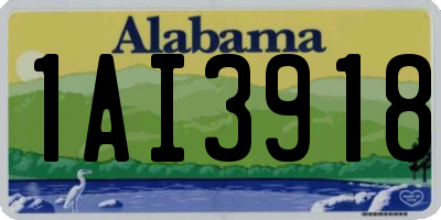 AL license plate 1AI3918