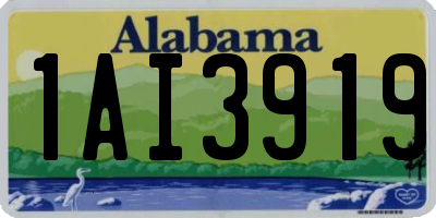 AL license plate 1AI3919