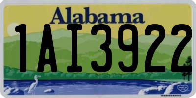 AL license plate 1AI3922