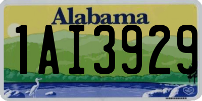 AL license plate 1AI3929